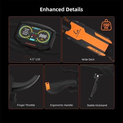 Kugoo LX10+ Electric Scooter, 2*1400W Motor, 60V 20.8Ah Kugoo LX10+ Electric Scooter, 2*1400W Motor, 60V 20.8Ah